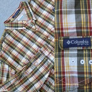 Columbia Super Bonehead PFG Plaid Long Sleeve Button Up Shirt Mens XL